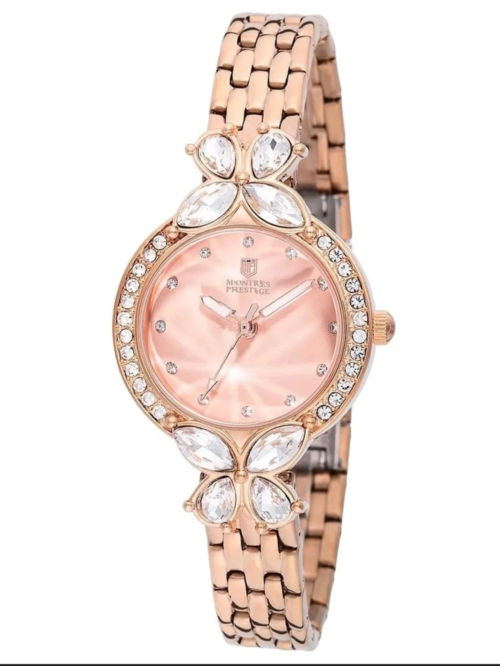 Invicta Rose Gold Crystal Butterfly Accent Women’s Watch